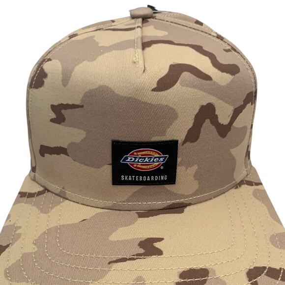 Dickies Skateboarding Mid Pro Adjustable Snapback Desert Camo Men's Cap Hat New - Picture 7 of 10